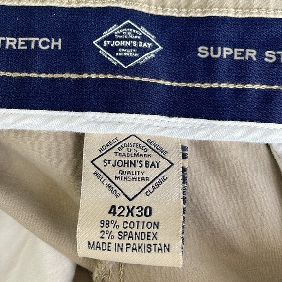 St.Johns Bay Power Stretch Khaki Pants - Picture 8 of 8